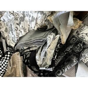 Cotton Fabric Remnants 3 Pounds Quilting Sewing Scrap Lot Neutral Palette